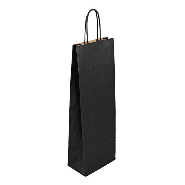 Torba na wino czarna Mosela 14x8x39